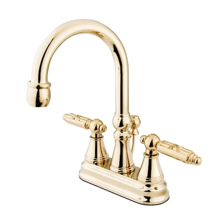 Kingston Brass 4" Centerset Bathroom Faucet, Polished Brass KS2612GL